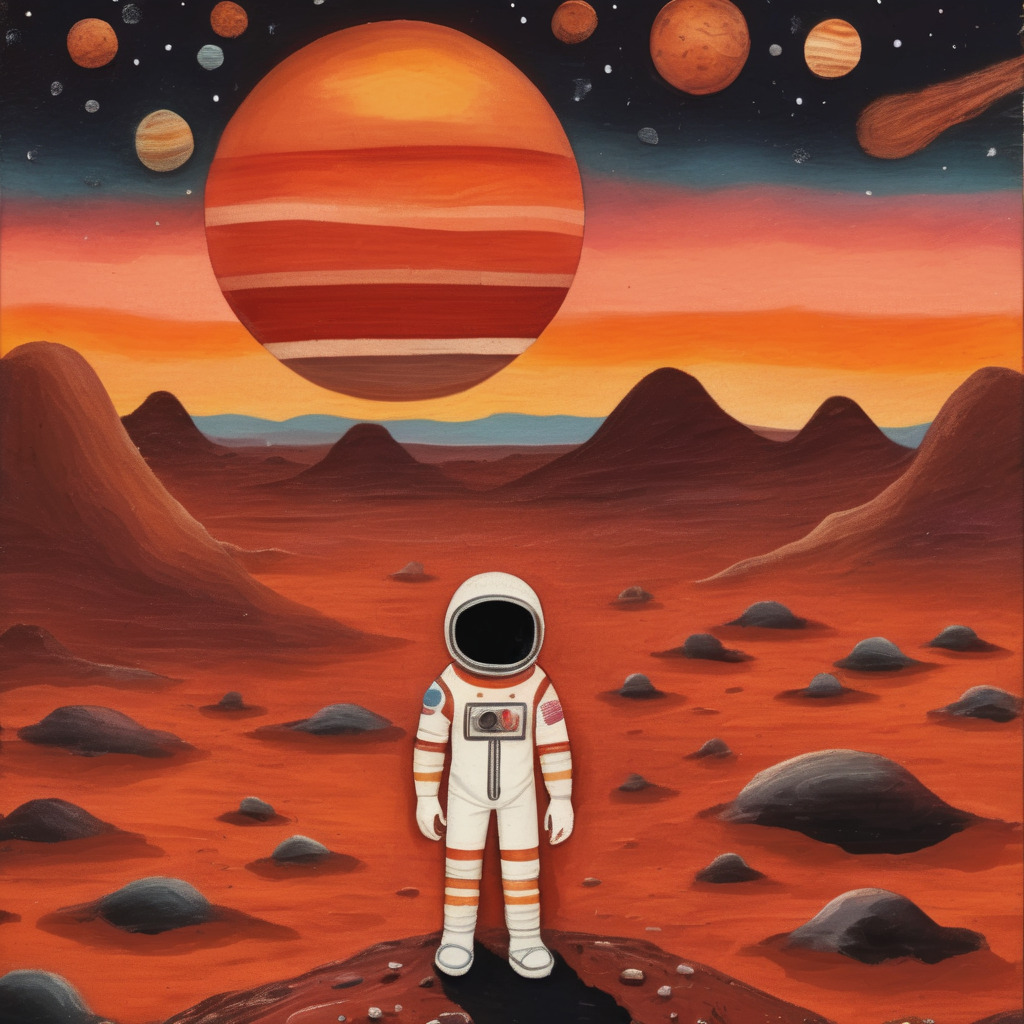 Astronaut on mars